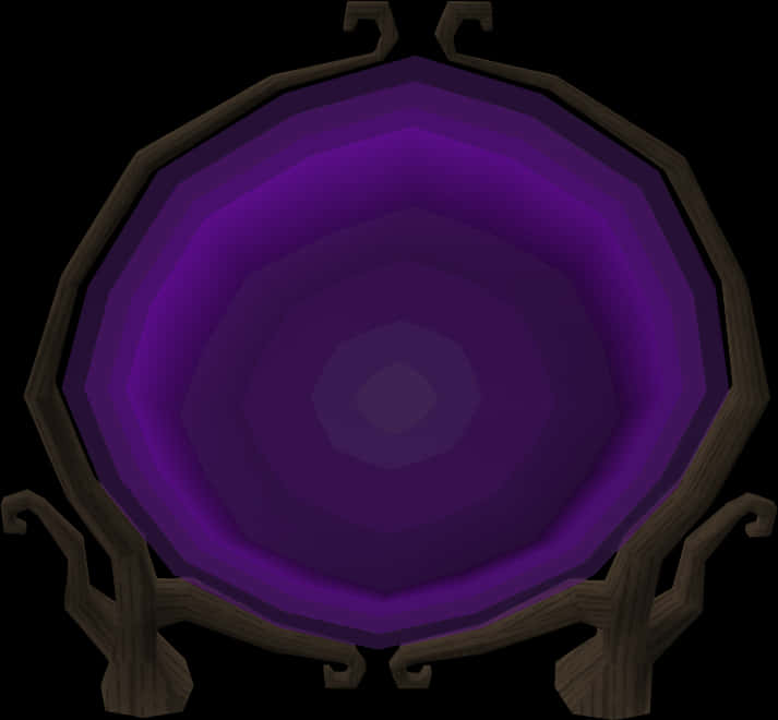 Mystical Purple Portal PNG with transparent background