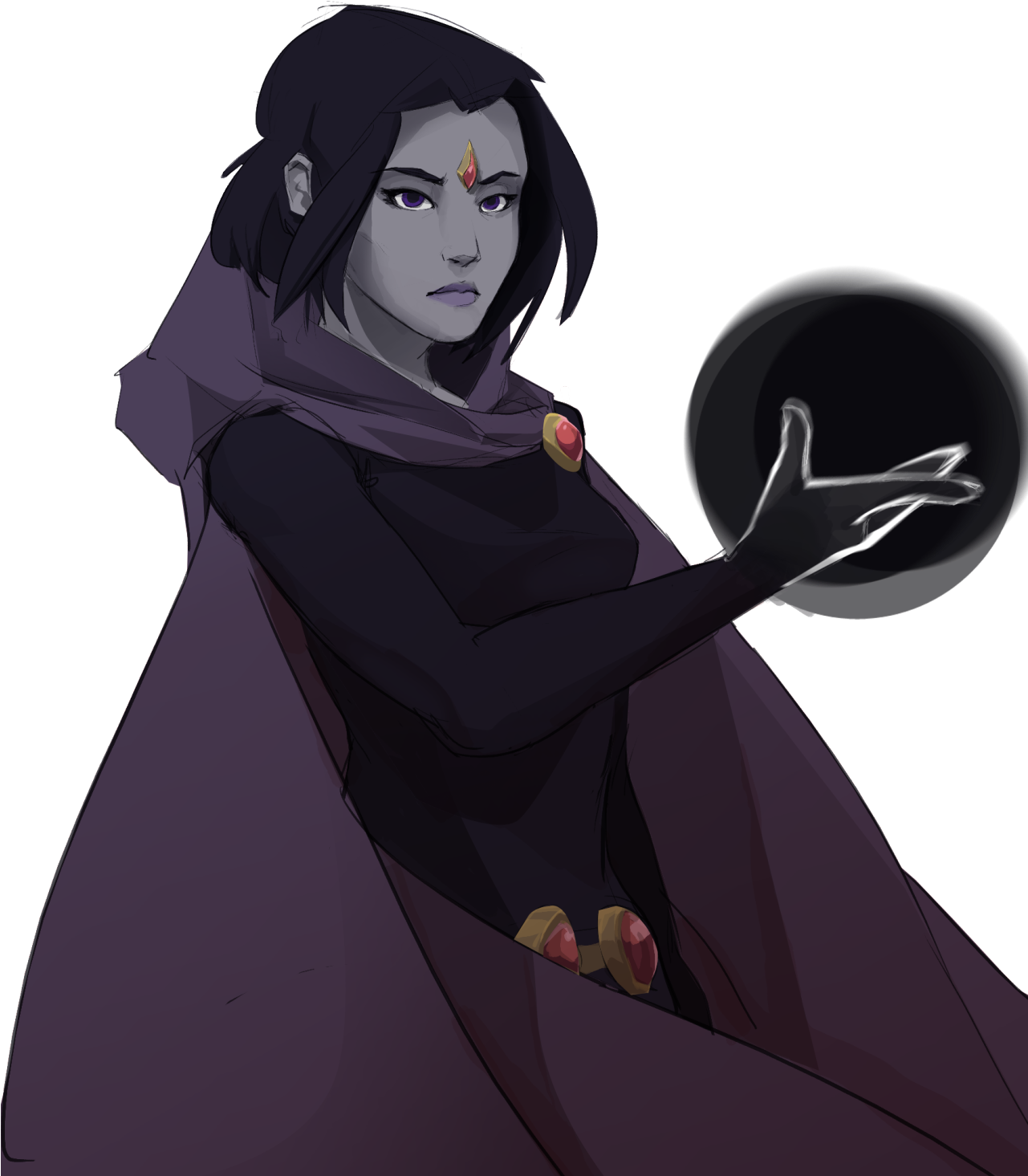 Transparent Raven Teen Titans Png - Dc Comics Raven Art, Png Download PNG with transparent background