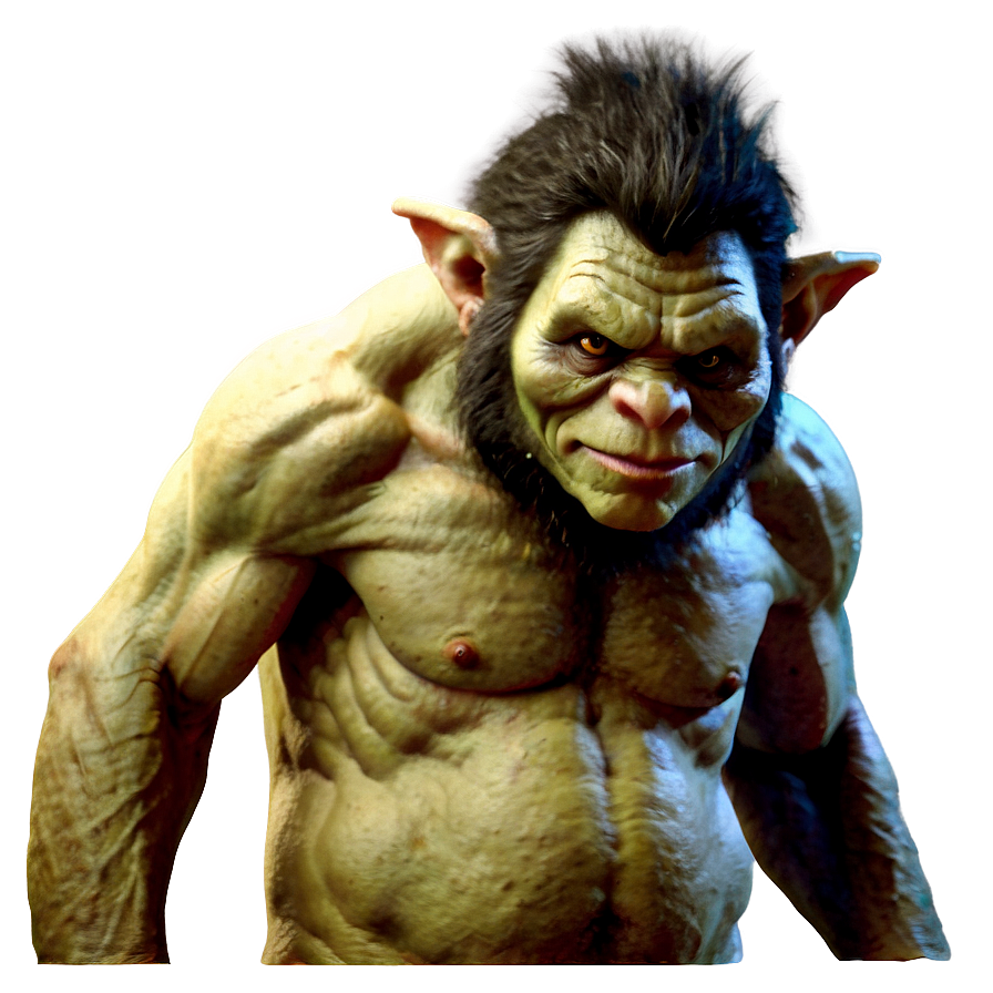 Mystical Troll Creature PNG ifn PNG with transparent background