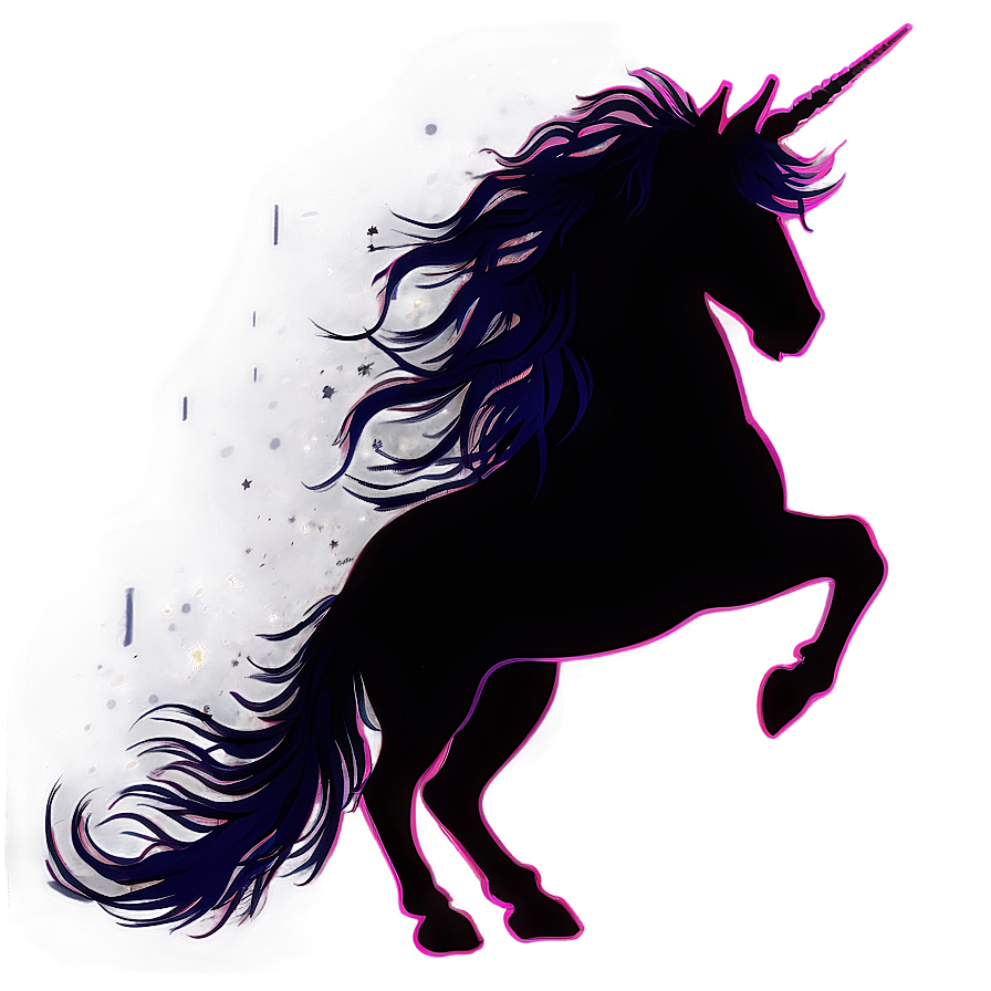 Mystical Unicorn Silhouette PNG 56 PNG image with a transparent background, free high-resolution download
