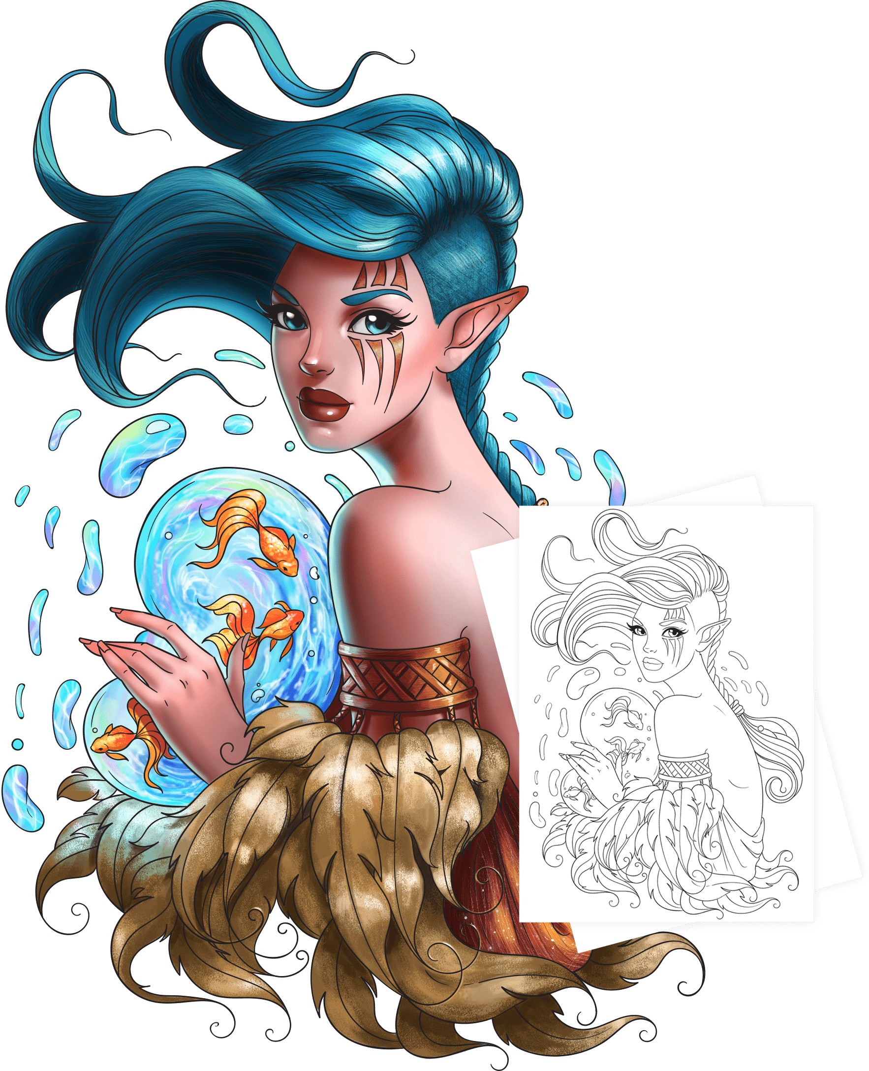 Free Adult Coloring Page - Color Page Transparent Png, Png Download PNG with transparent background