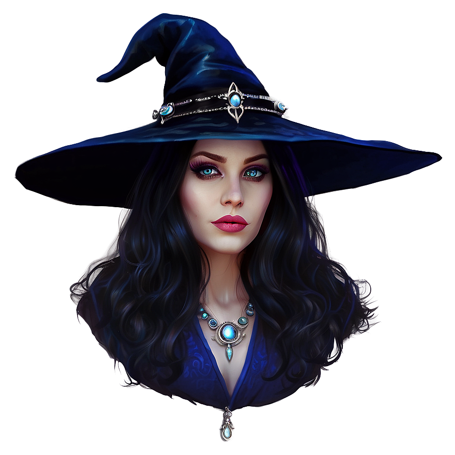 Mystical Witch Portrait Png 92