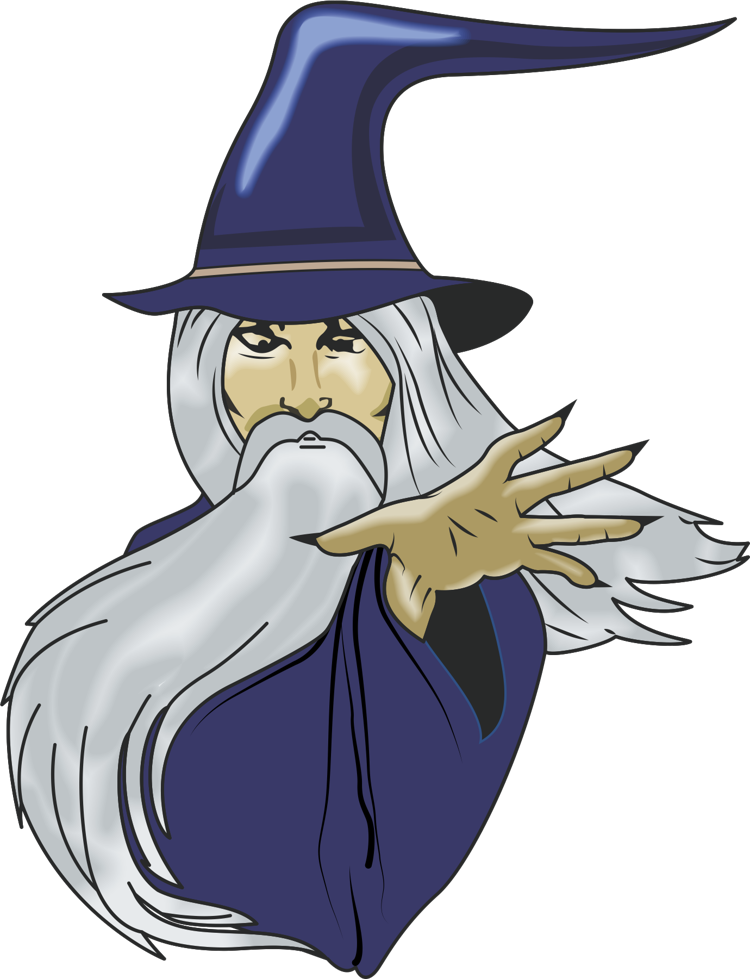 Mystical Wizard Casting Spell