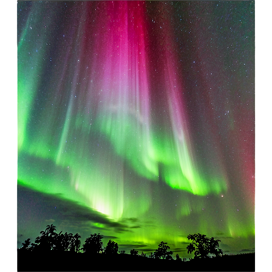 Mystifying Aurora Over Landscapes Png 54