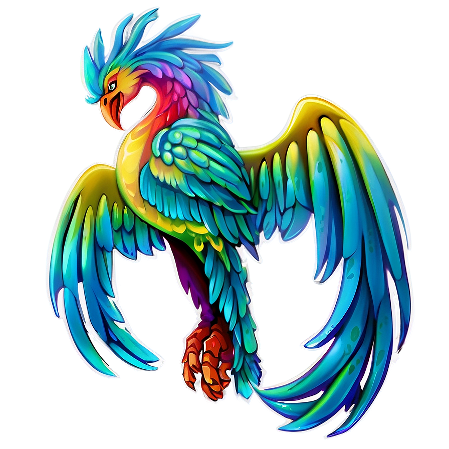 Mythical Phoenix Graphic Png Aec