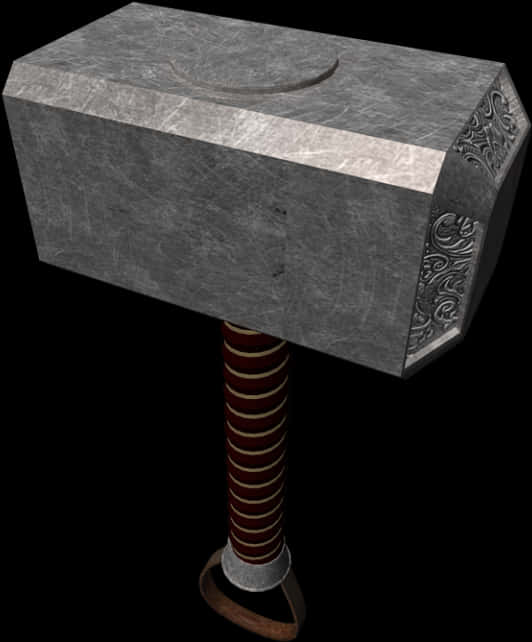 Mythical Themed Hammer3 D Model PNG image with a transparent background, free high-resolution download