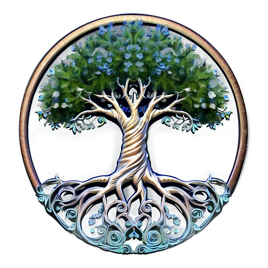 Mythical Tree Of Life In Mist Png 63