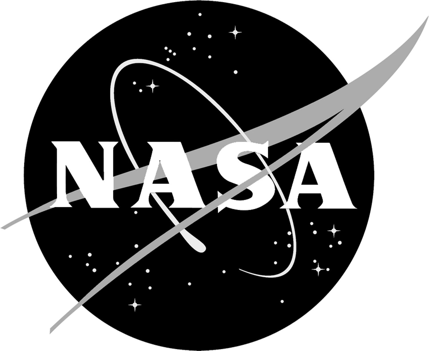 Azsgc Logos - Nasa Black And White PNG image with a transparent background, free high-resolution download