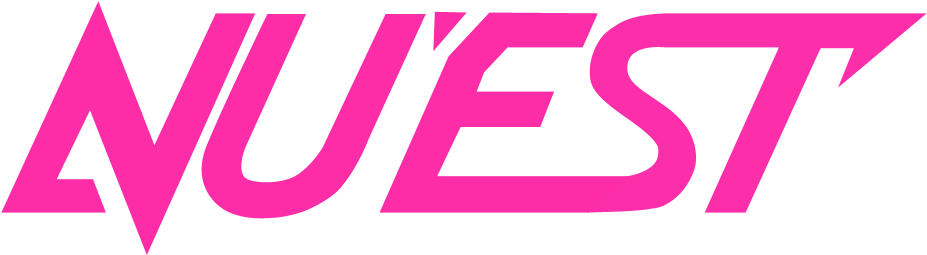 N U' E S T Kpop Group Logo Pink