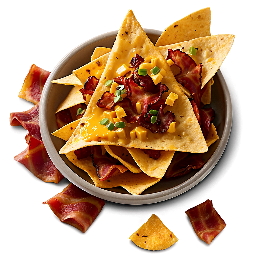Nachos with Bacon Bits PNG jrj PNG with transparent background