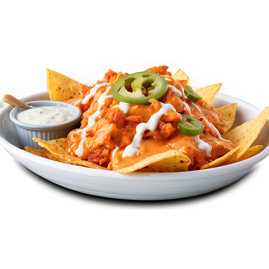 Nachos with Buffalo Chicken PNG ydr PNG with transparent background