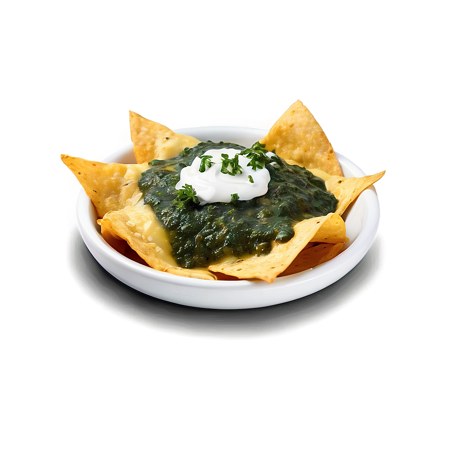 Nachos With Chimichurri Sauce Png 06122024