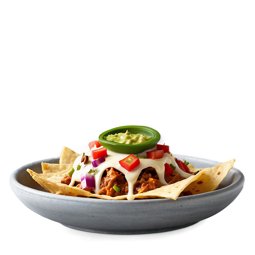 Nachos With Chipotle Cream Png 1