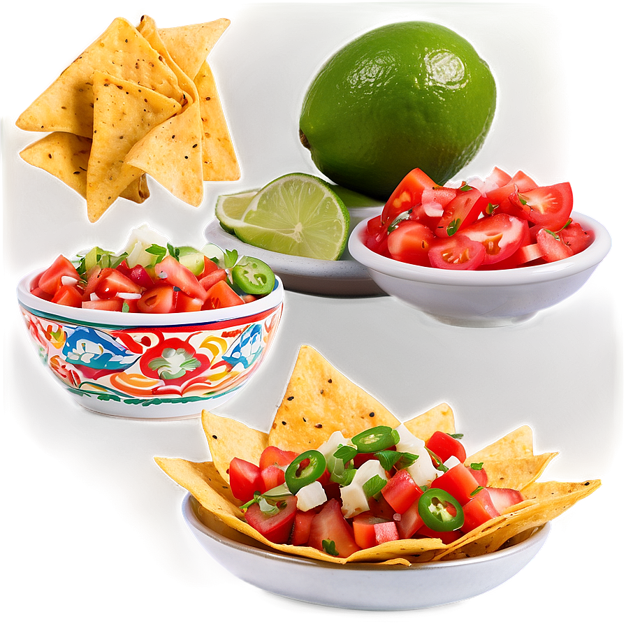 Nachos with Fresh Pico de Gallo PNG 22 PNG with transparent background
