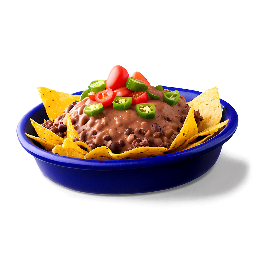 Nachos With Refried Beans Png Gnr