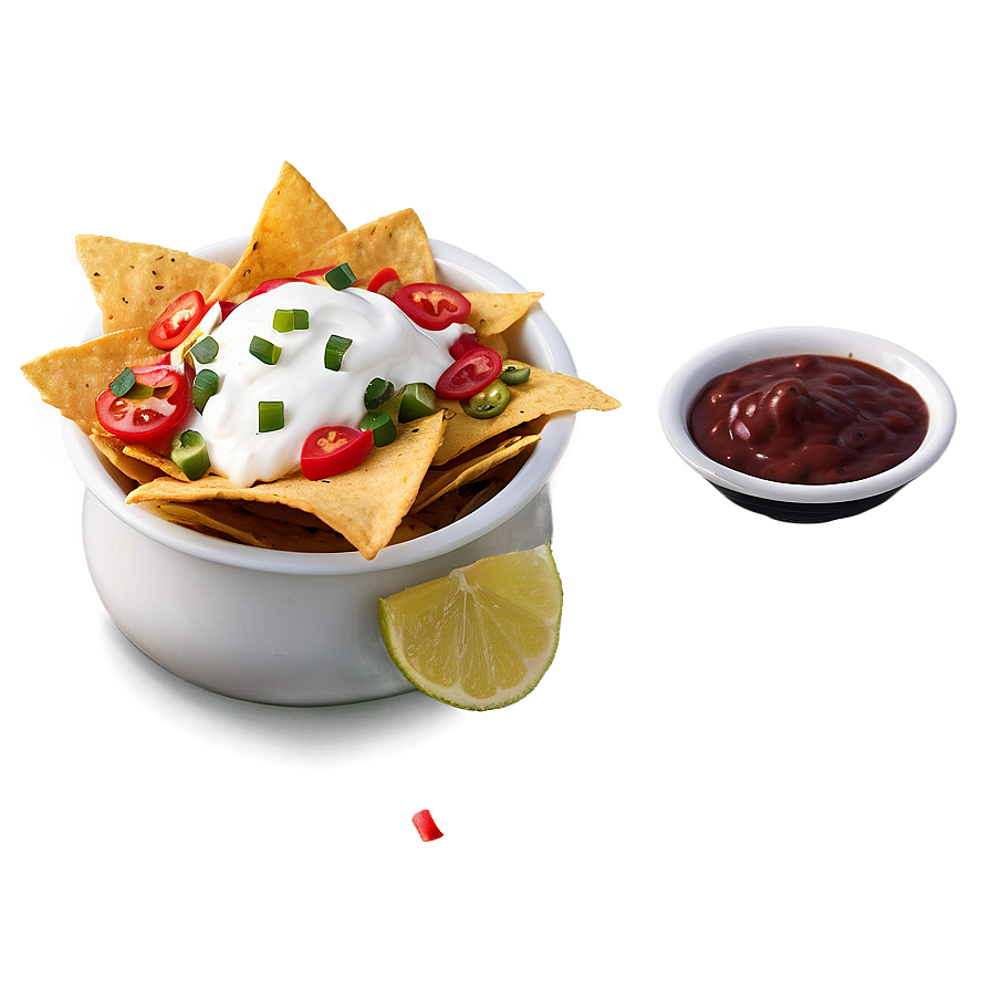 Nachos with Sour Cream PNG 06122024 PNG with transparent background