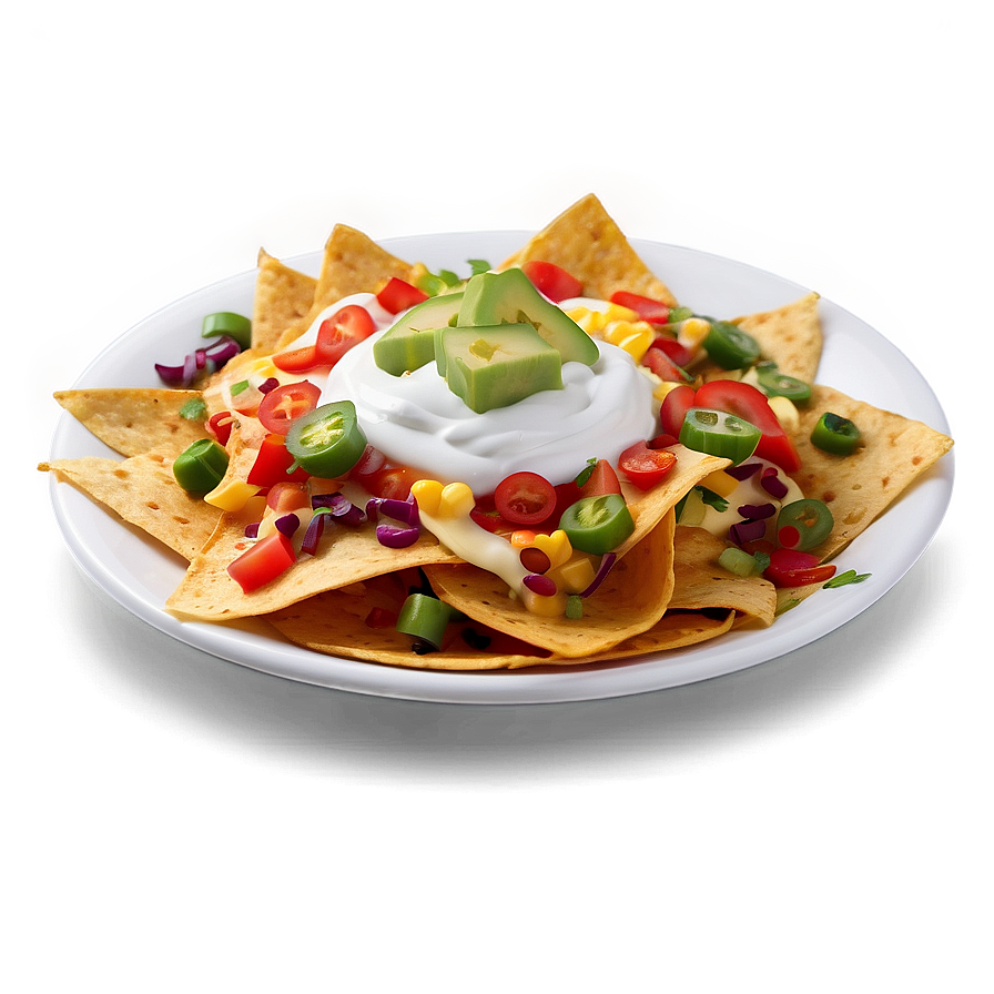 Nachos With Sour Cream Png Eiu