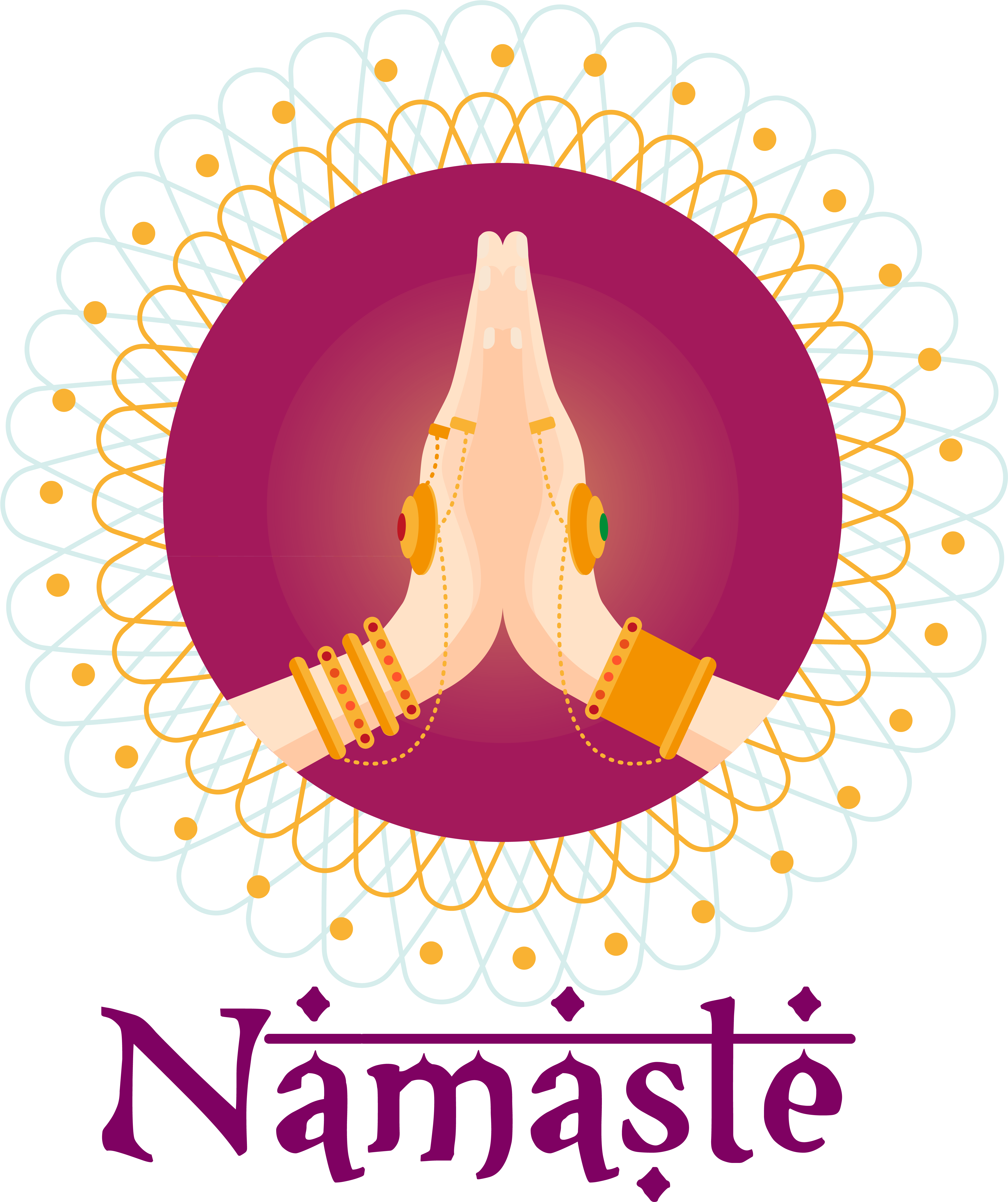 Namaste Greeting Graphic