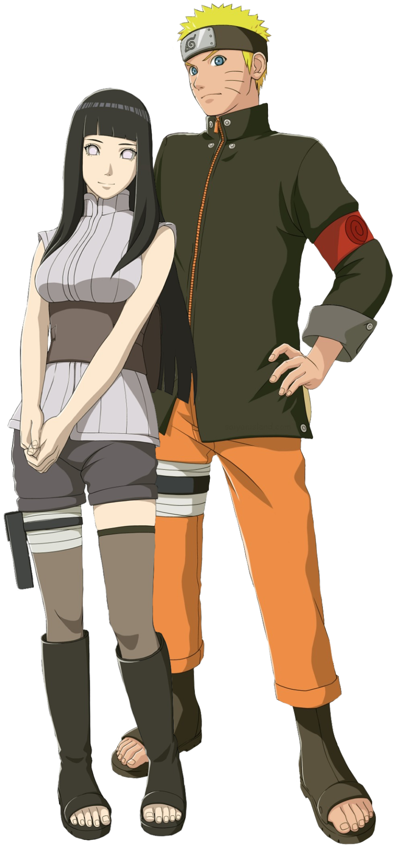 Naruto_and_ Hinata_ Standing_ Side_by_ Side