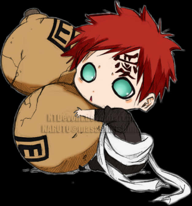#naruto #chibi - Cute Gaara, HD Png Download PNG with transparent background