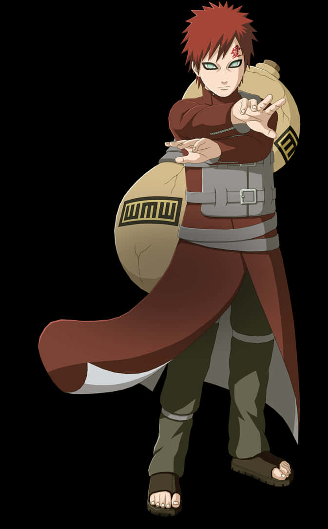 Naruto Gaara Png, Transparent Png PNG with transparent background