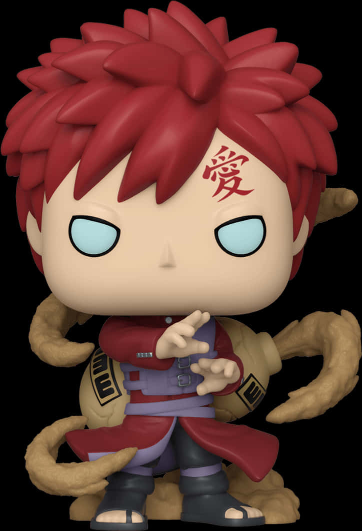 Naruto Gaara Pop Vinyl Figure - Gaara Funko Pop, HD Png Download PNG with transparent background