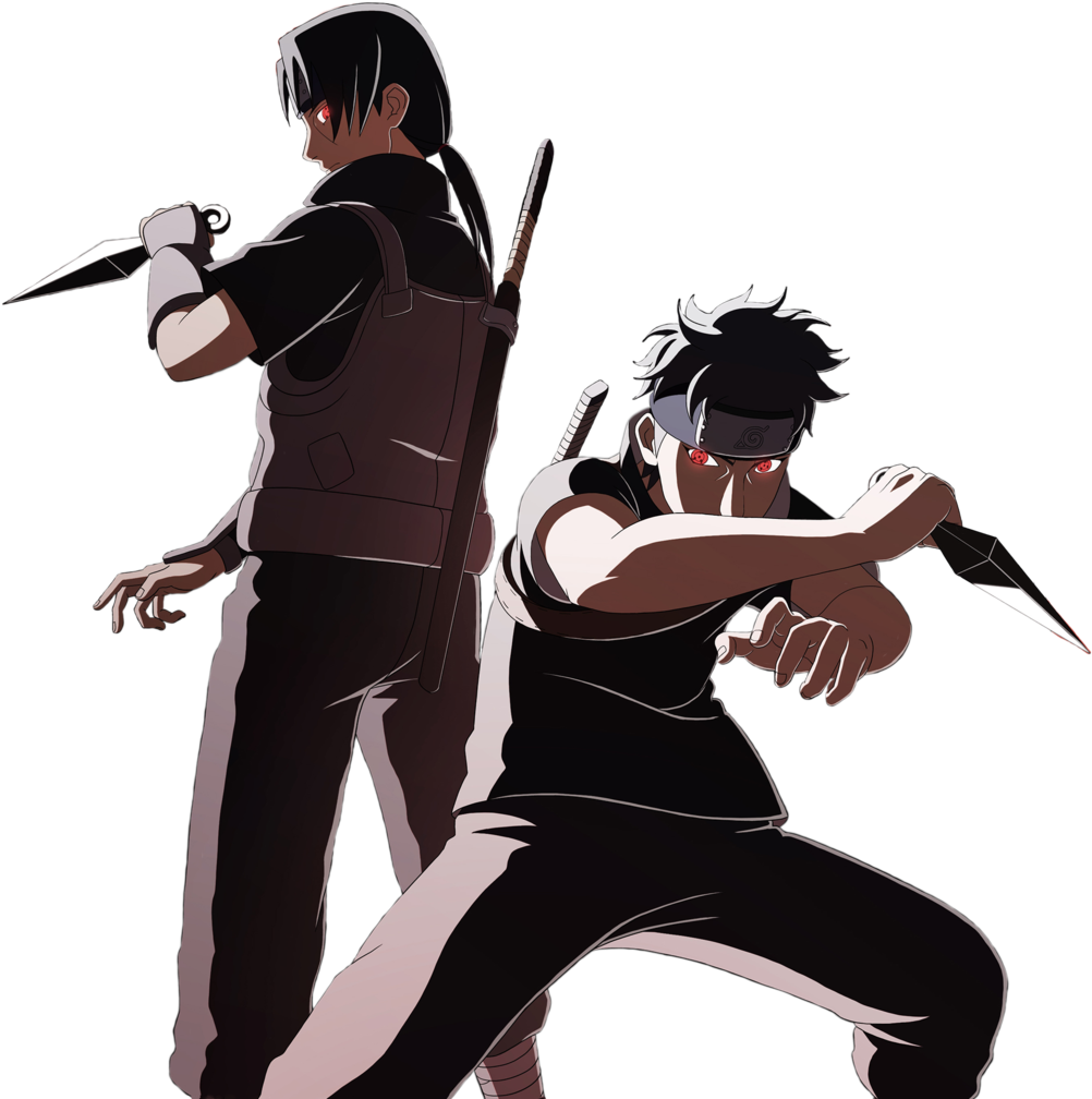 Naruto Itachi Shisui Anime Sharingan - Itachi And Shisui Png, Transparent Png PNG with transparent background