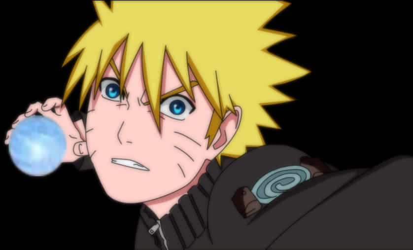 Naruto_ Rasengan_ Power_ Up PNG with transparent background