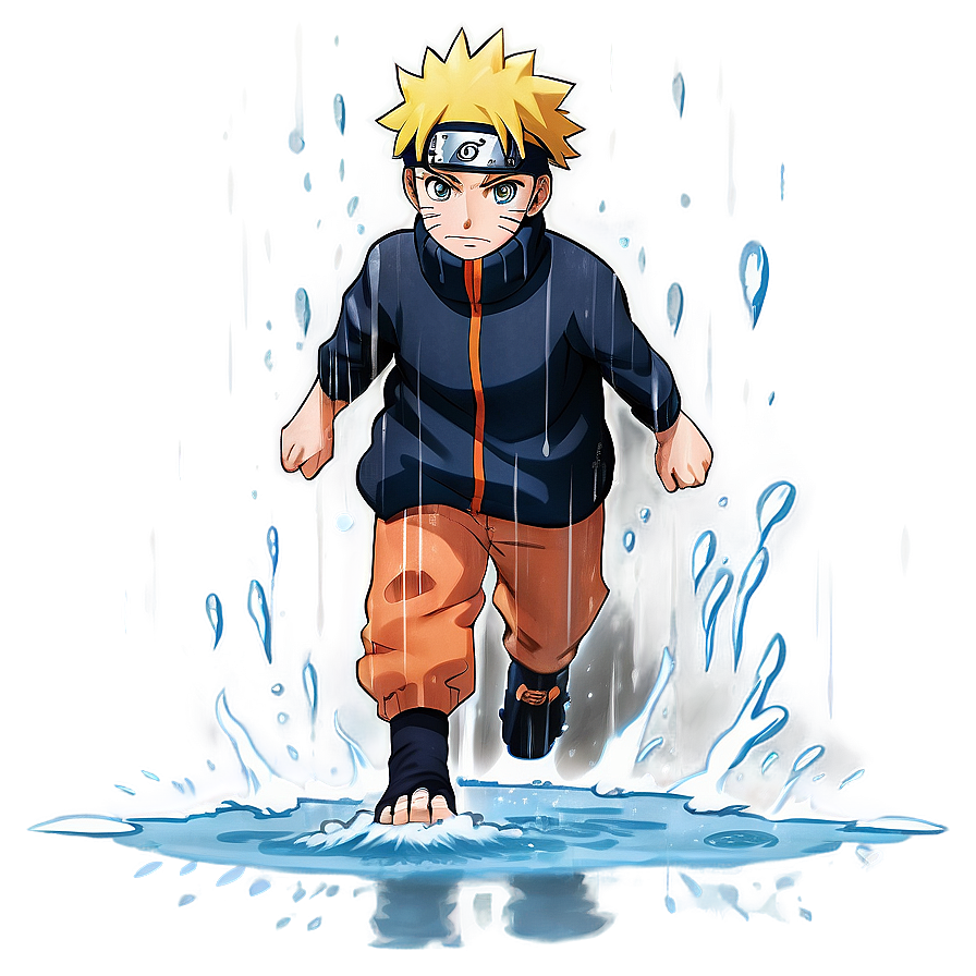 Naruto Running In The Rain Png Vkd17