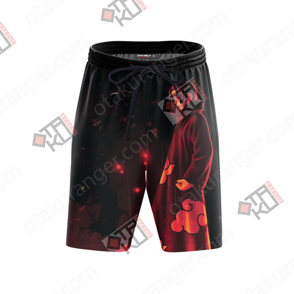 Naruto Uchiha Itachi 3d Beach Shorts - Pocket, HD Png Download PNG with transparent background