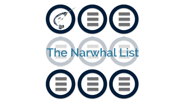 Narwhal List PNG with transparent background