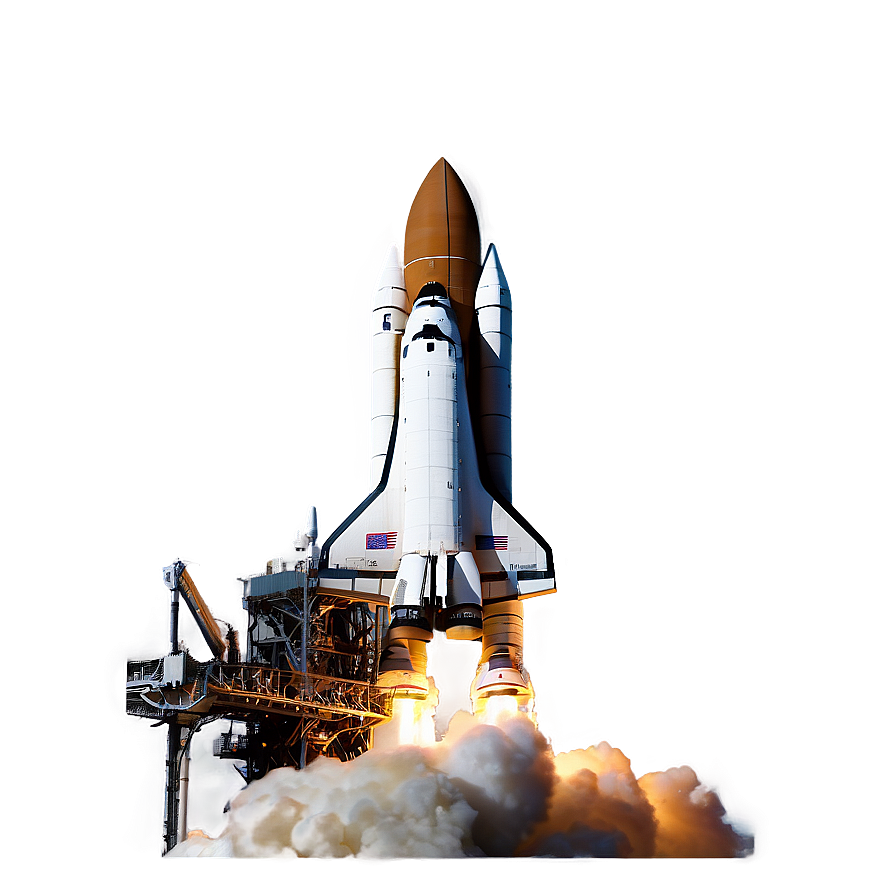 NASA Shuttle Launch PNG 06112024 PNG with transparent background