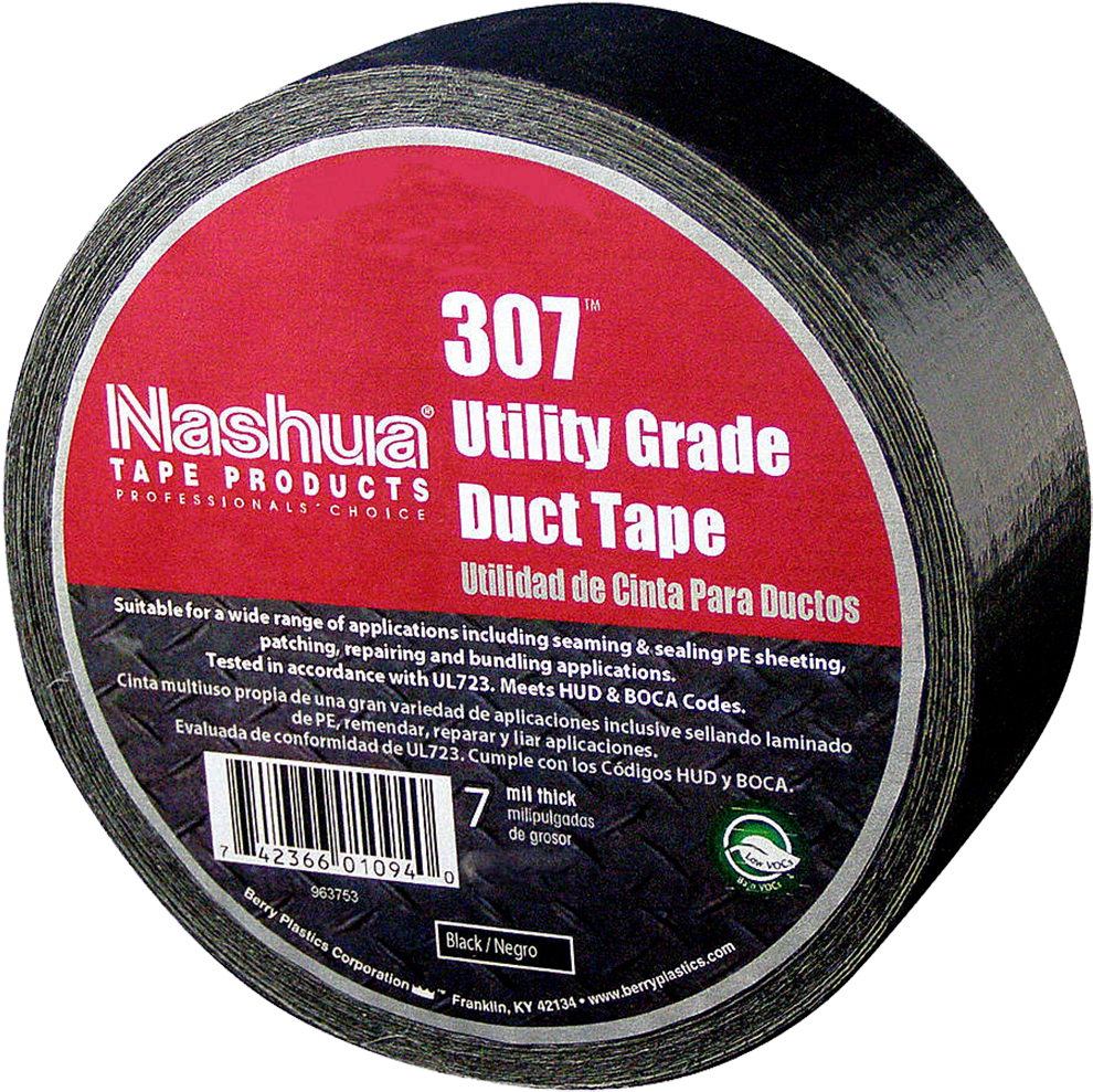 48mm X 55m Black Duct / Cloth Tape'Title='48mm X - Adhesive Tape, HD Png Download PNG with transparent background