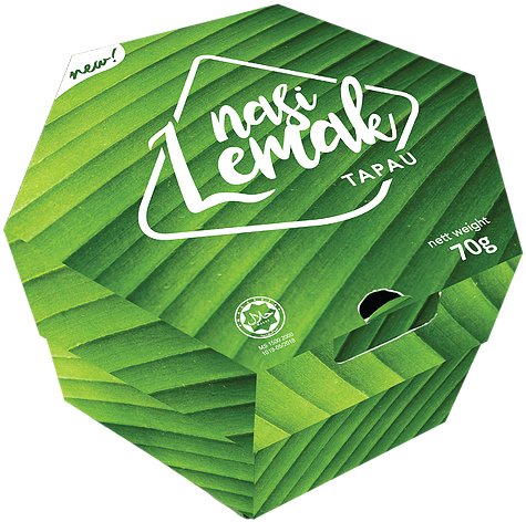 Nasi Lemak Banana Leaf Packaging