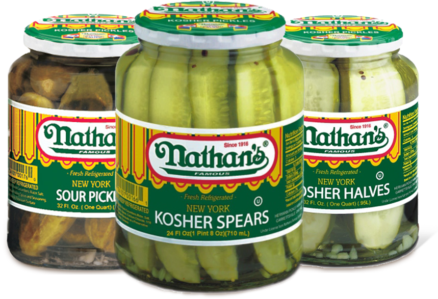 Nathans Kosher Pickle Jars