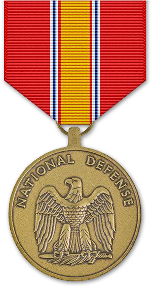 National Defense Service Medal PNG with transparent background
