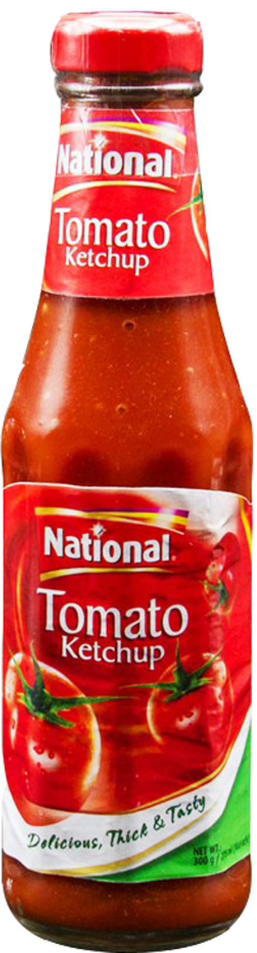 National Tomato Ketchup Bottle 300 Gm - Tomato Ketchup Bottle Png, Transparent Png PNG with transparent background
