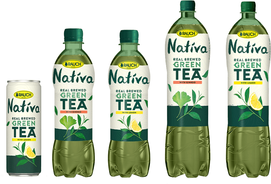 Nativa Green Tea Bottlesand Can