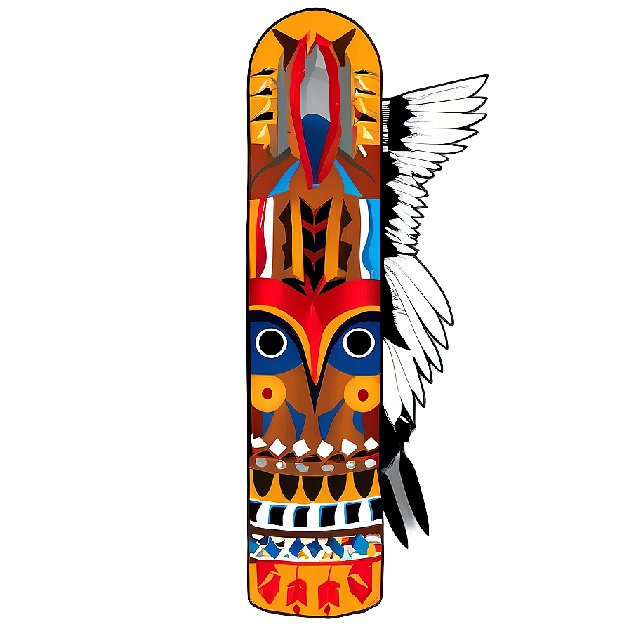 Native American Totem Graphic Png 06242024