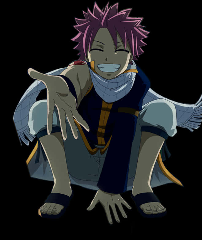 Natsu Dragneel Friendly Gesture