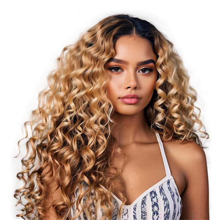 Natural Blonde Curls Png Dfv