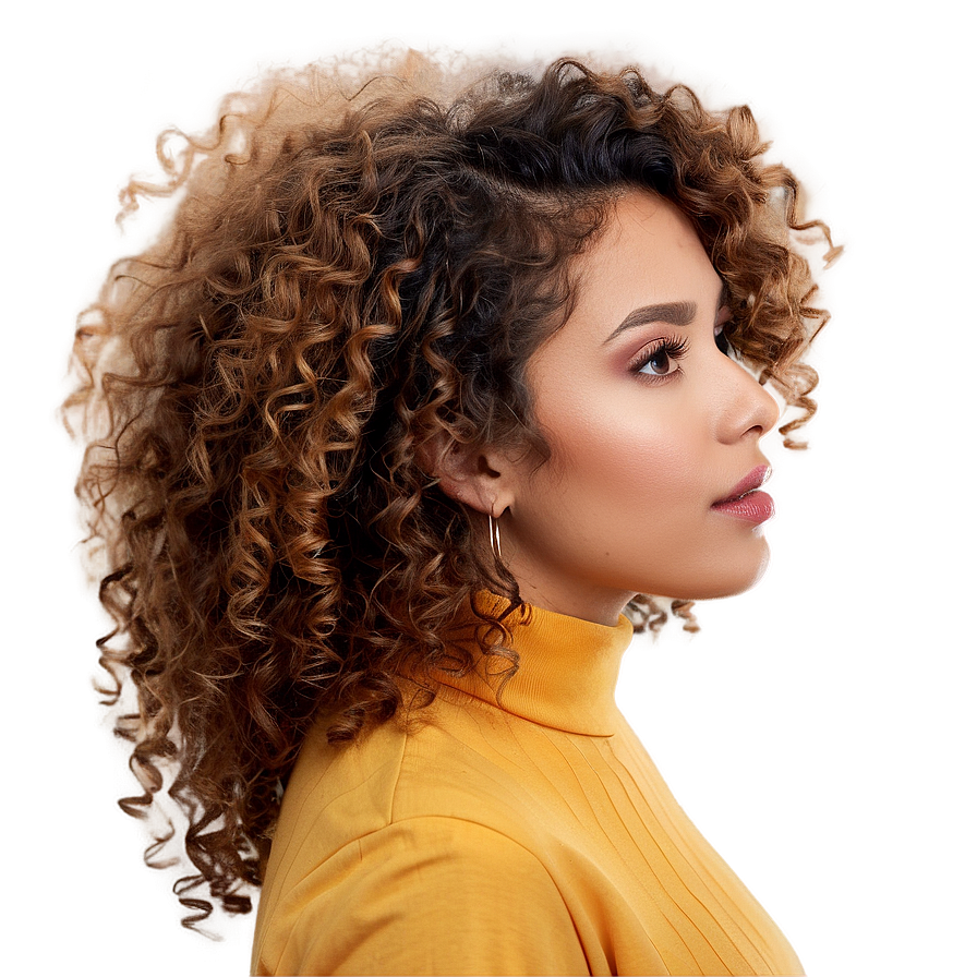 Natural Curly Hairstyle Png Mua39