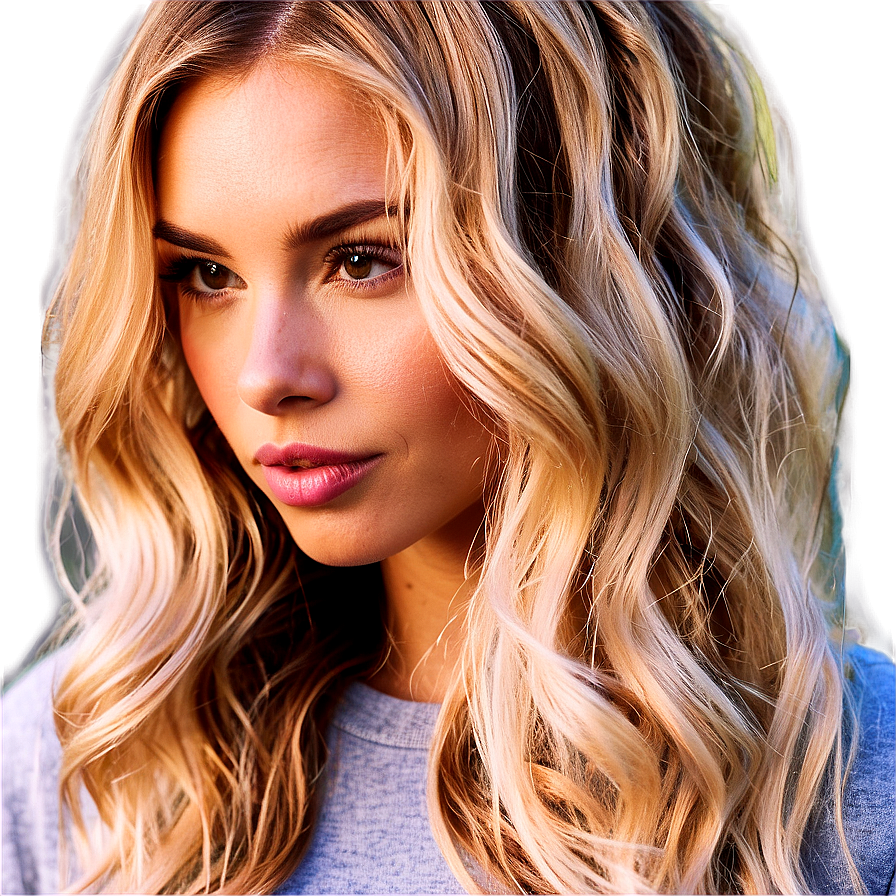 Natural Looking Hair Waves Png Reg