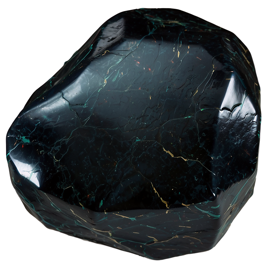 Natural Obsidian Boulder Png Teh17