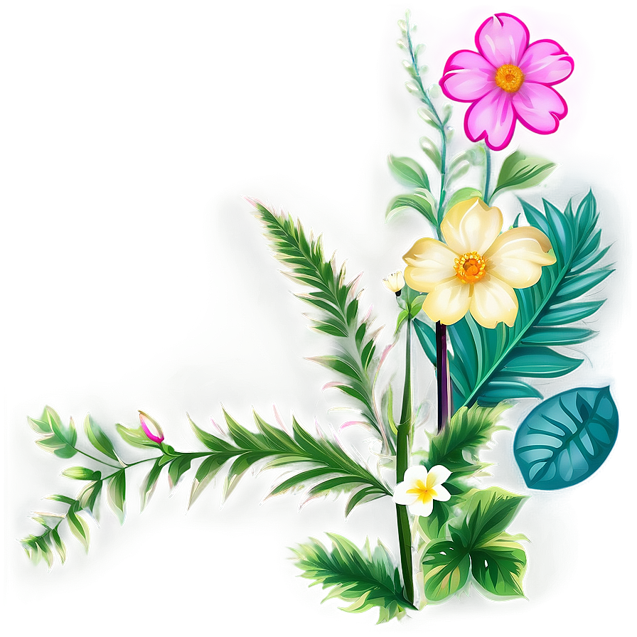 Nature Flower Border Png Cxe