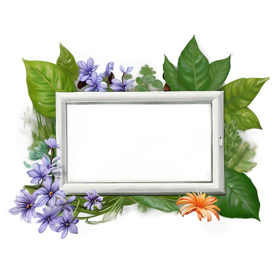 Nature Inspired Picture Frame Png Seu