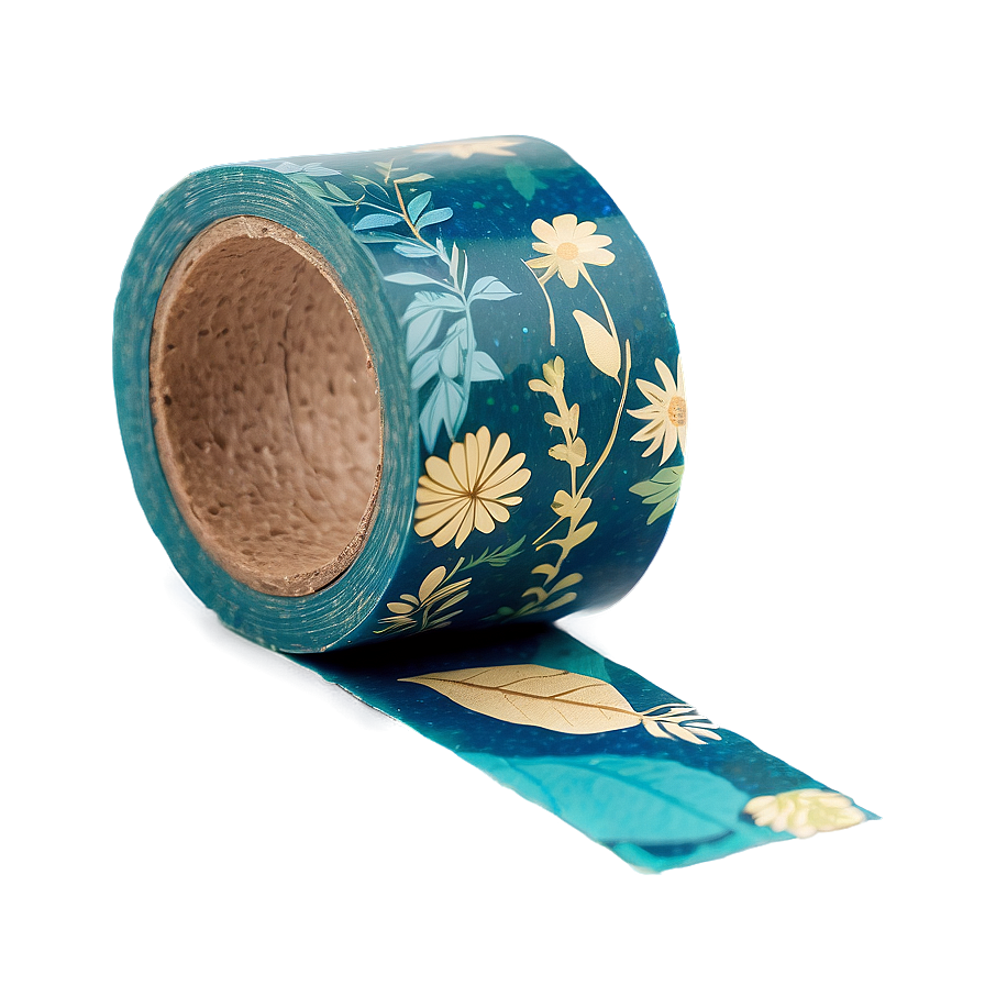 Nature Inspired Washi Tape Aesthetic Png Til