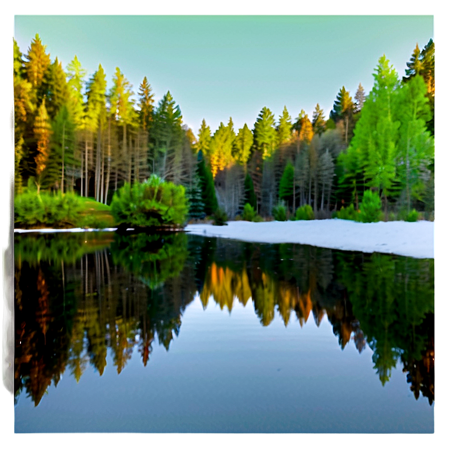 Nature Reflection PNG 06112024 PNG image with a transparent background, free high-resolution download