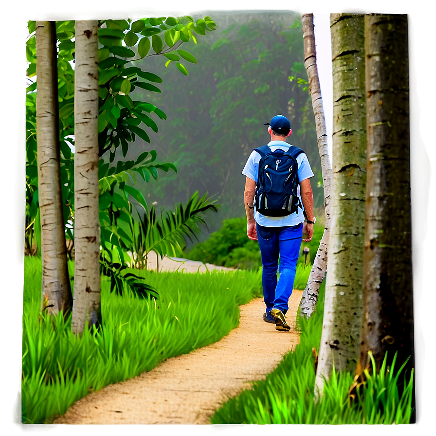 Nature Trail Walking PNG wrf PNG with transparent background