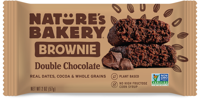 Natures Bakery Double Chocolate Brownie Packaging